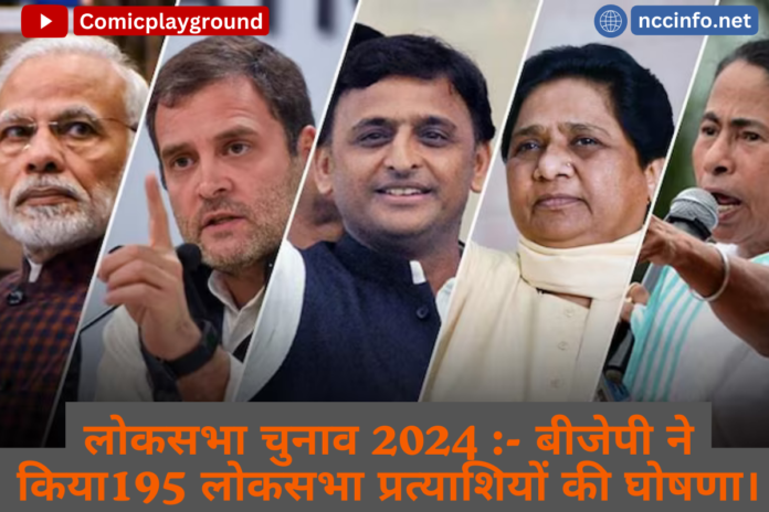 Lok Sabha Candidates List of dynamic leader 2024